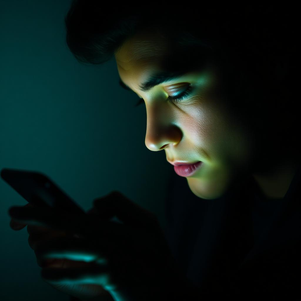 Pessoa olhando vídeos curtos no celular